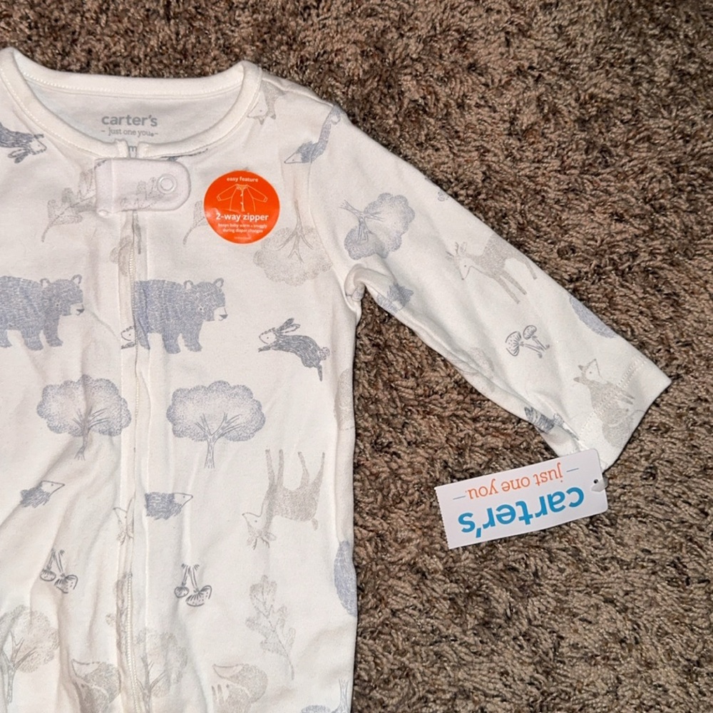 NWT Carter's 6m Animal Print Baby Sleeper